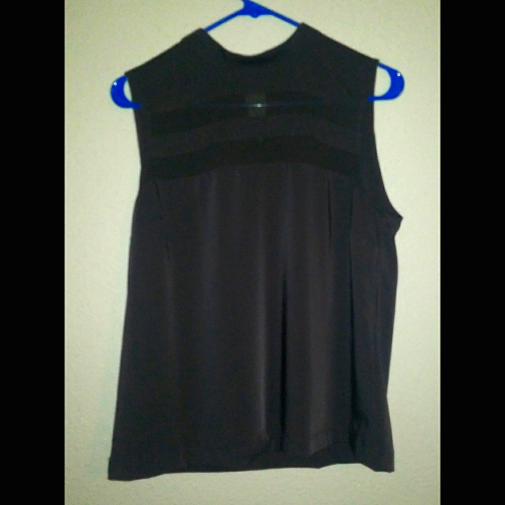 Forever 21 Sleeveless Black Blouse